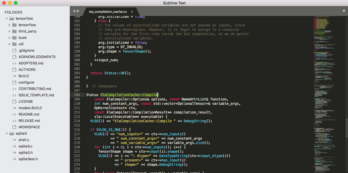 Sublime Text Code Editor Screen Shot