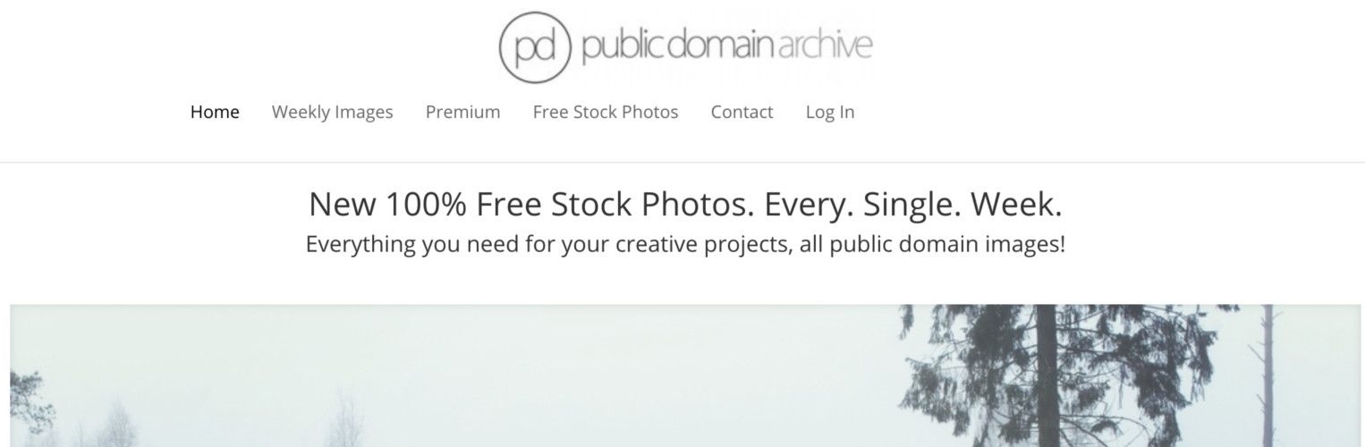 Public Domain Archive Screenshot